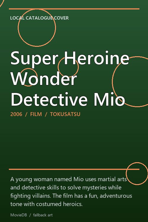 Super Heroine Wonder Detective Mio poster