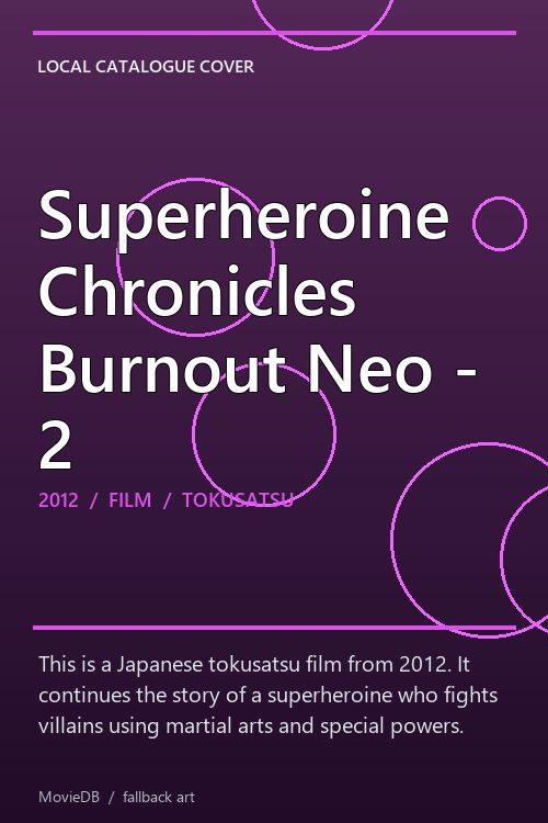 Superheroine Chronicles Burnout Neo - 2 poster