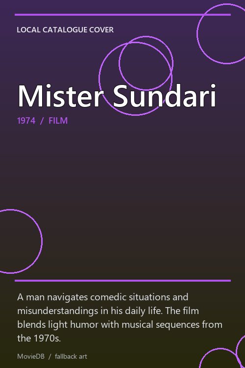 Mister Sundari poster