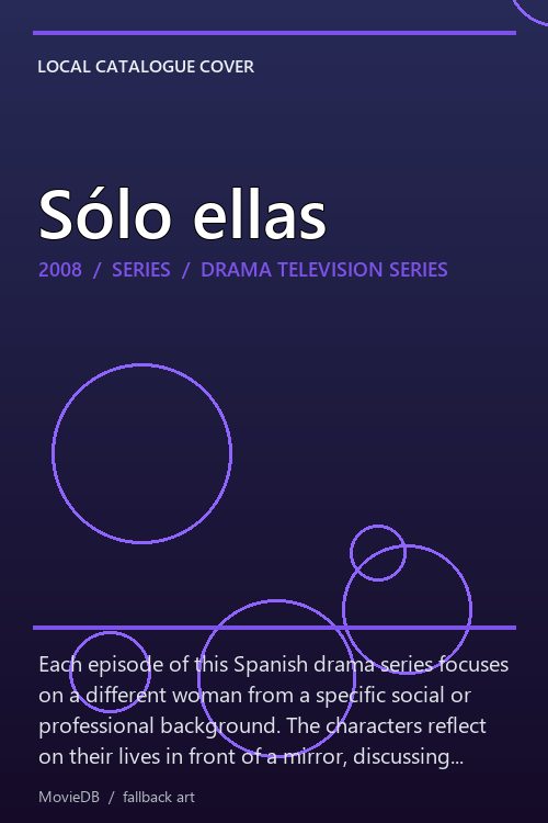 Sólo ellas poster