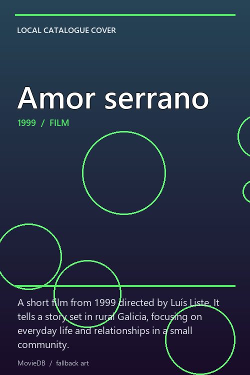 Amor serrano poster
