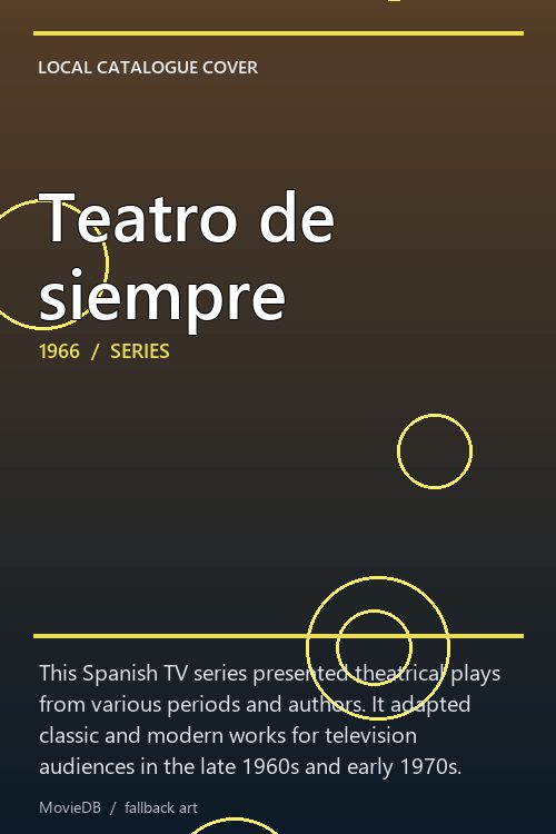 Teatro de siempre poster