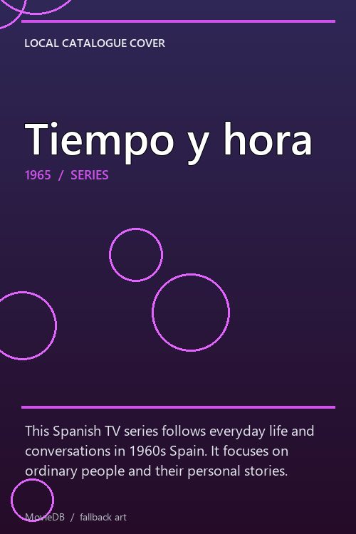 Tiempo y hora poster