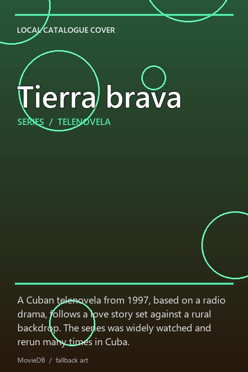 Tierra brava poster