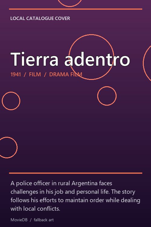 Tierra adentro poster