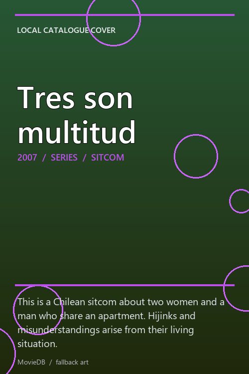 Tres son multitud poster