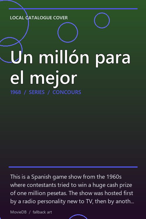 Un millón para el mejor poster