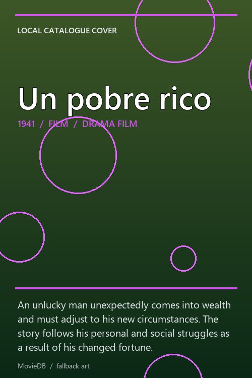Un pobre rico poster