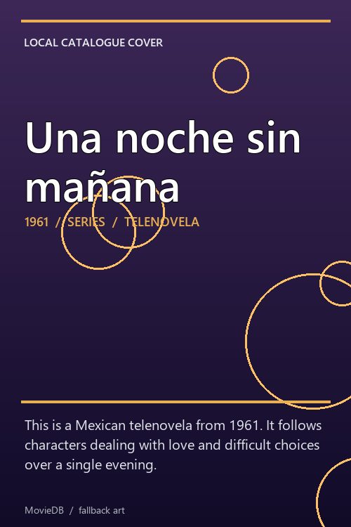 Una noche sin mañana poster