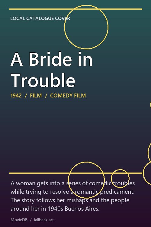 A Bride in Trouble poster