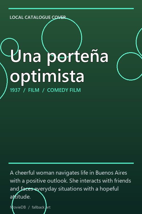 Una porteña optimista poster