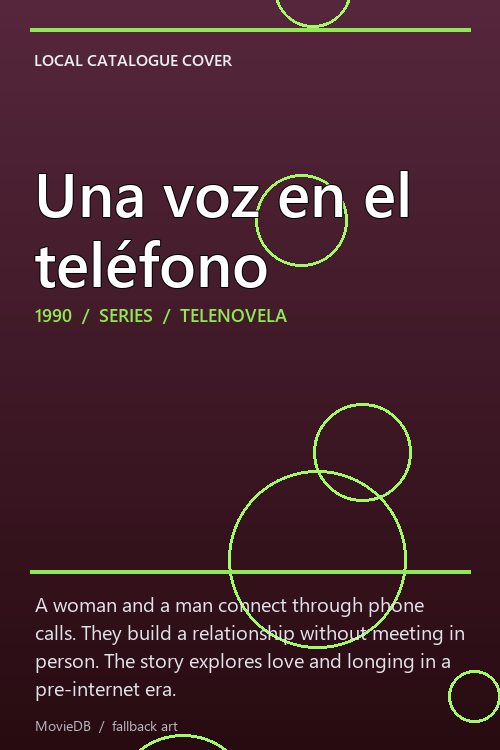 Una voz en el teléfono poster