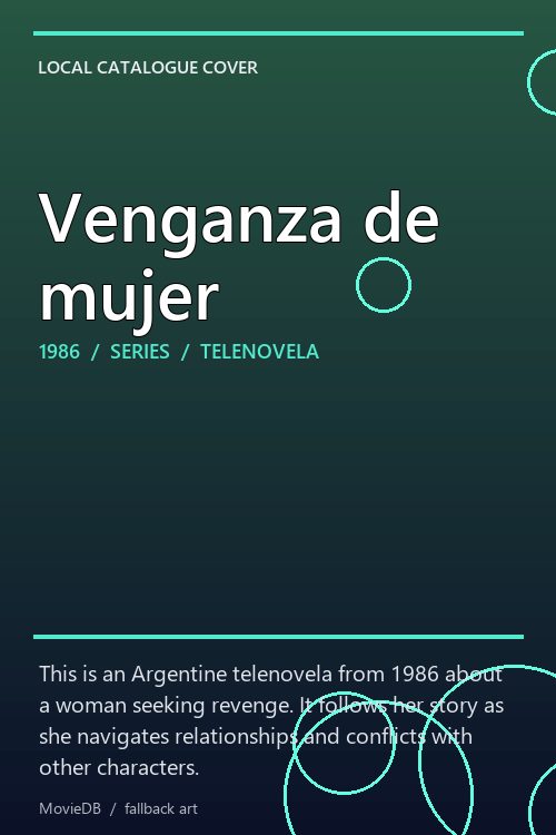 Venganza de mujer poster