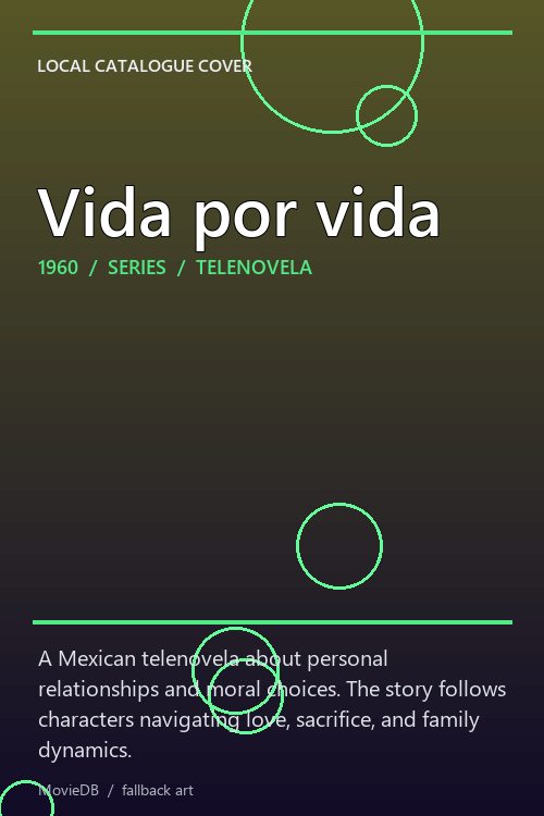 Vida por vida poster