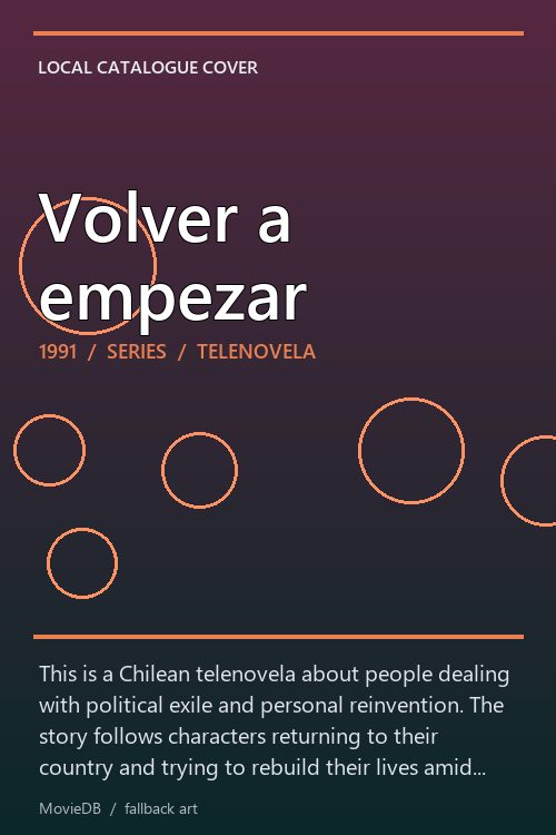 Volver a empezar poster