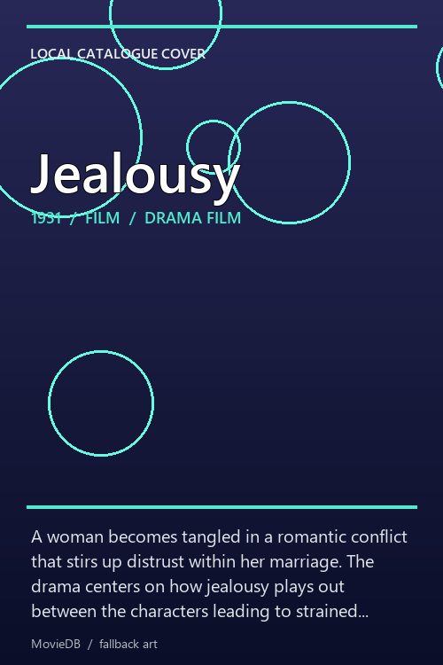 Jealousy poster