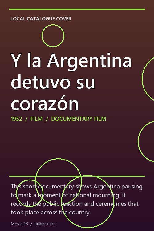 Y la Argentina detuvo su corazón poster
