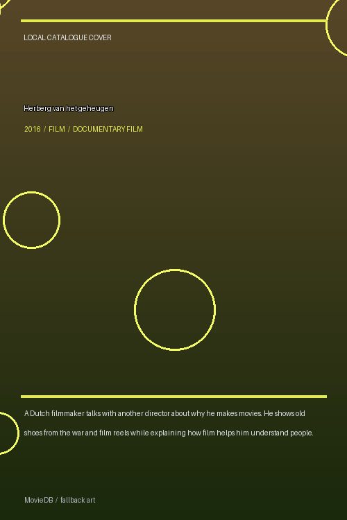 Herberg van het geheugen poster
