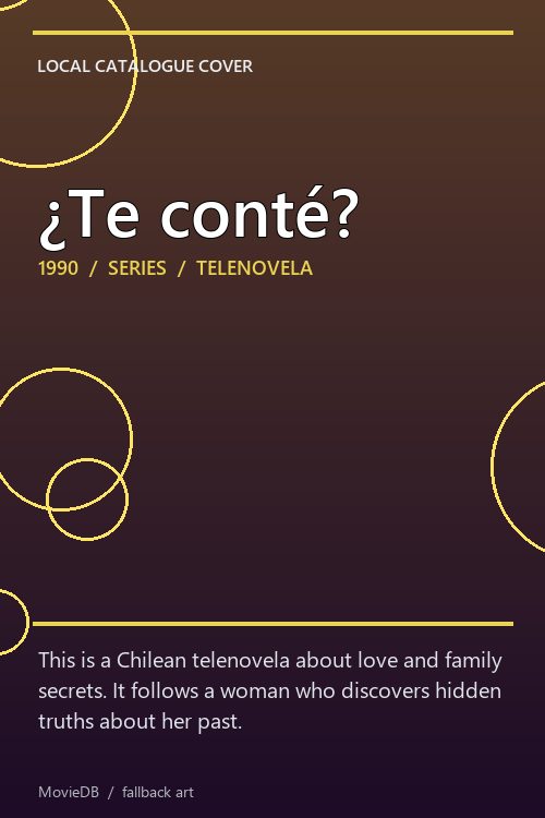 ¿Te conté? poster