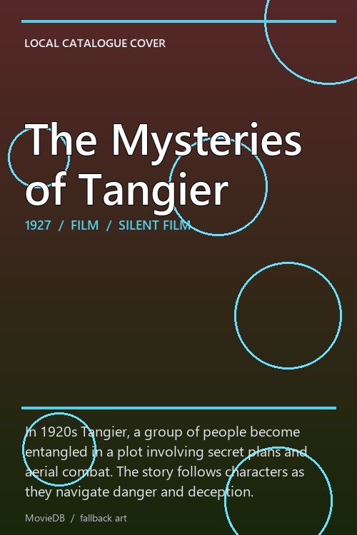 The Mysteries of Tangier poster