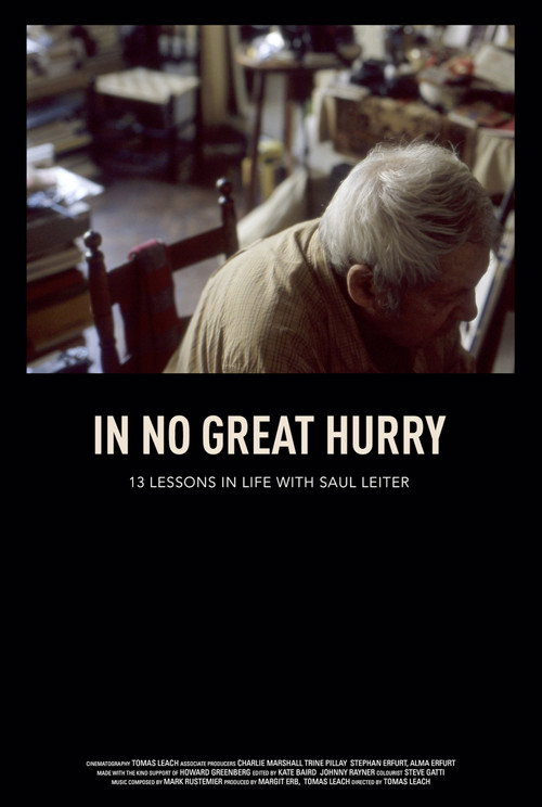 In No Great Hurry 13 Lessons in Life with Saul Leiter poster