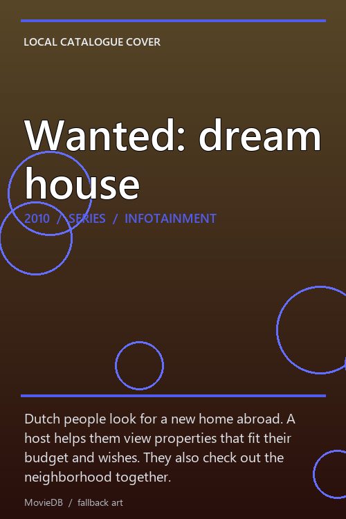 Wanted: dream house poster