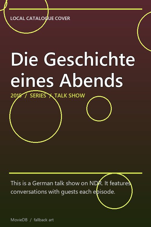 Die Geschichte eines Abends poster