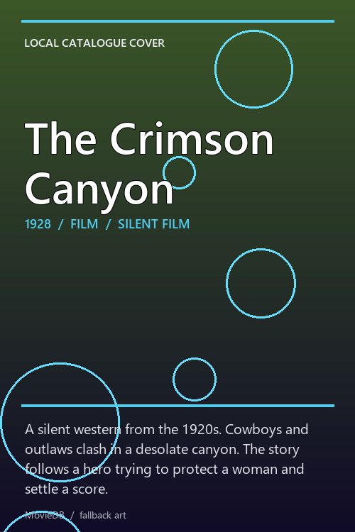 The Crimson Canyon poster