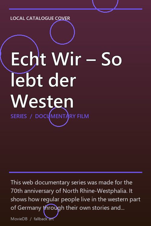 Echt Wir – So lebt der Westen poster