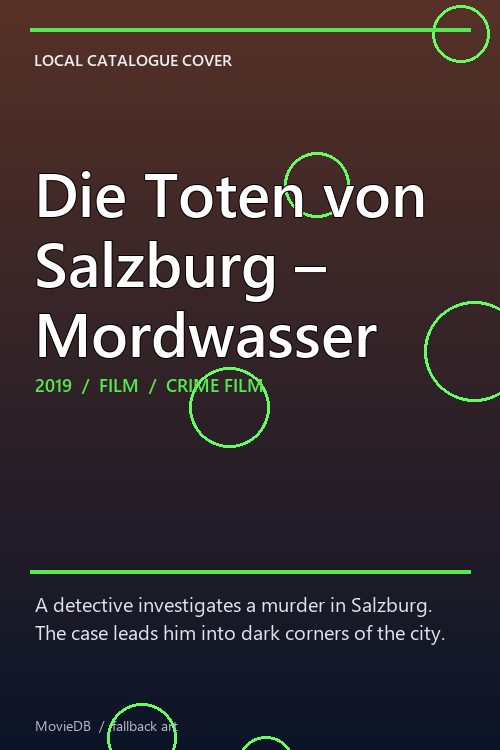 Die Toten von Salzburg – Mordwasser poster