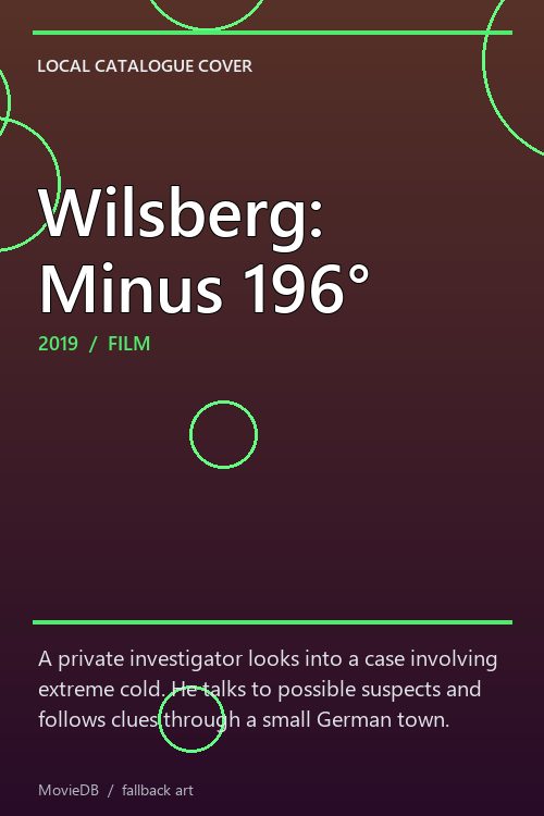 Wilsberg: Minus 196° poster