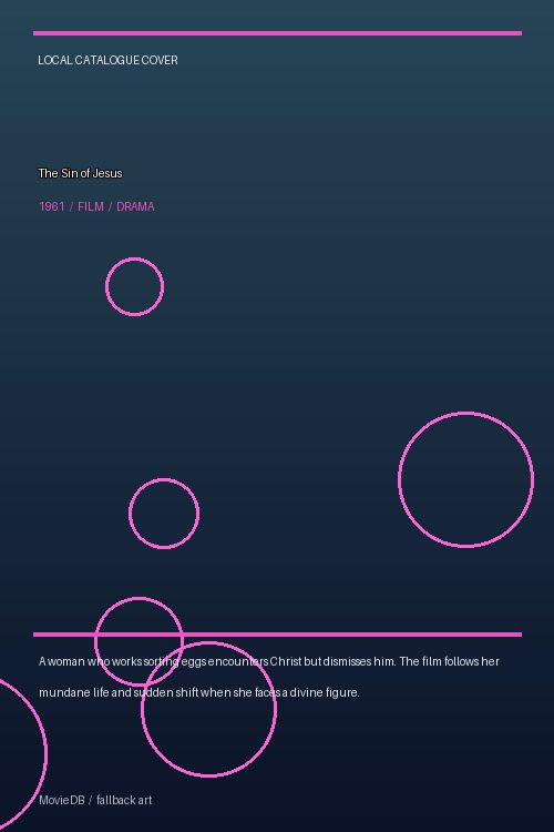 The Sin of Jesus poster