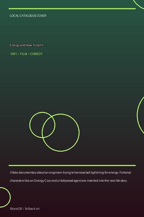 Energy and How To Get It poster