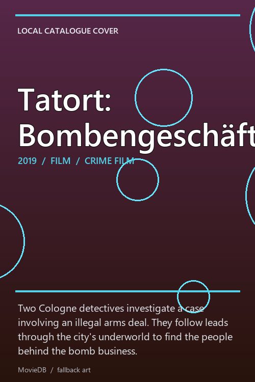 Tatort: Bombengeschäft poster