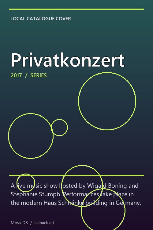 Privatkonzert poster