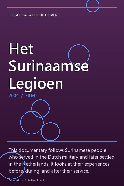 Het Surinaamse Legioen poster