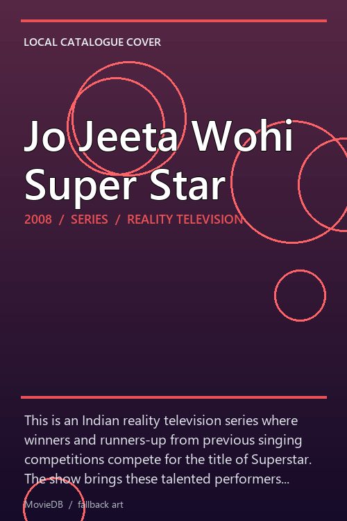 Jo Jeeta Wohi Super Star poster