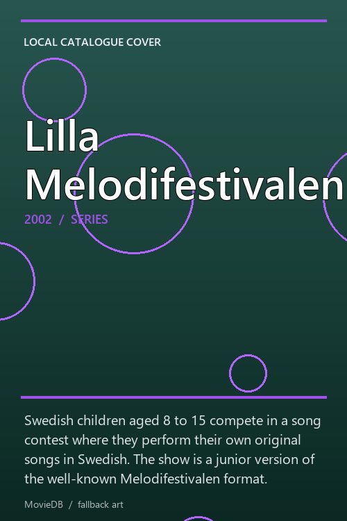 Lilla Melodifestivalen poster