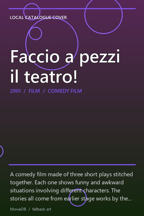 Faccio a pezzi il teatro! poster