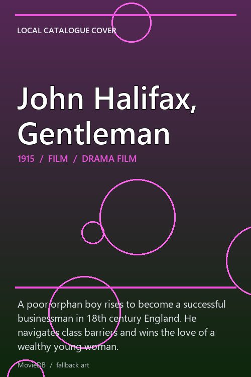 John Halifax, Gentleman poster