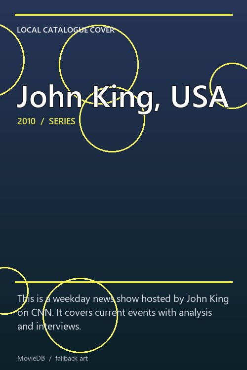 John King, USA poster