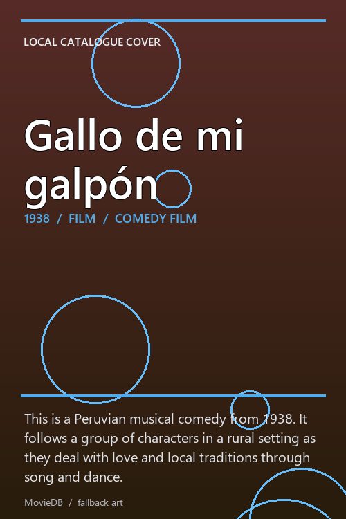 Gallo de mi galpón poster