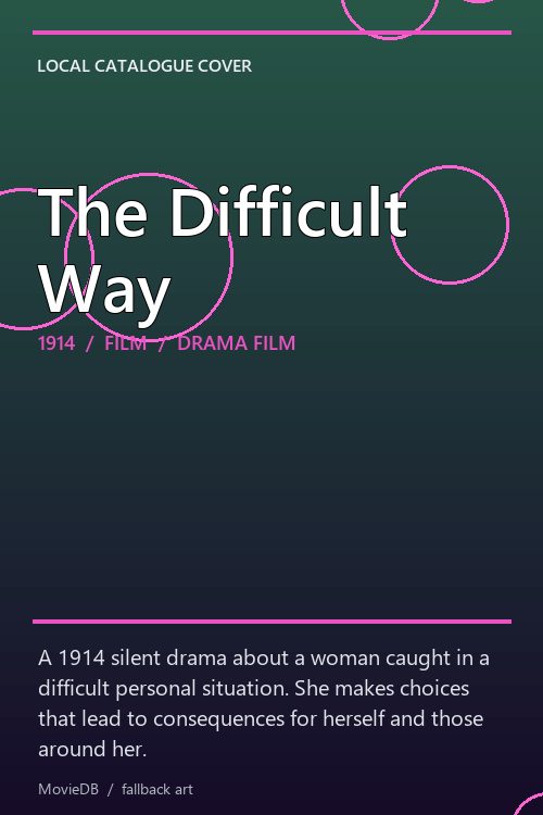 The Difficult Way poster