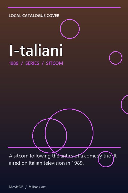 I-taliani poster