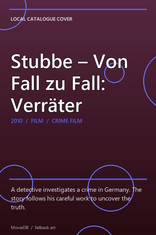 Stubbe – Von Fall zu Fall: Verräter poster
