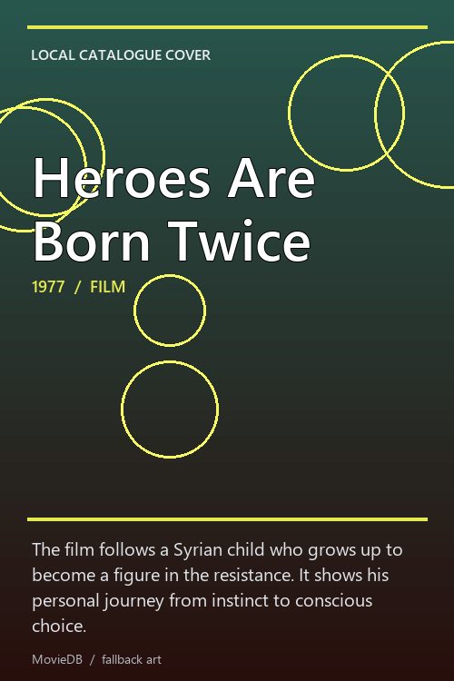 Heroes Are Born Twice poster
