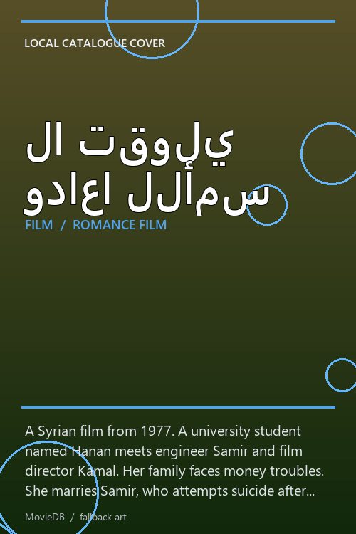 لا تقولي وداعا للأمس poster