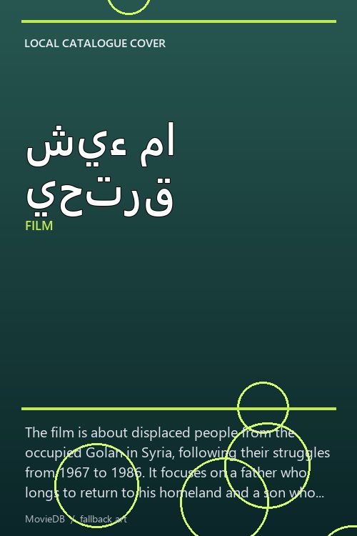 شيء ما يحترق poster