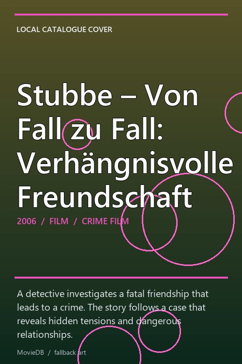 Stubbe – Von Fall zu Fall: Verhängnisvolle Freundschaft poster