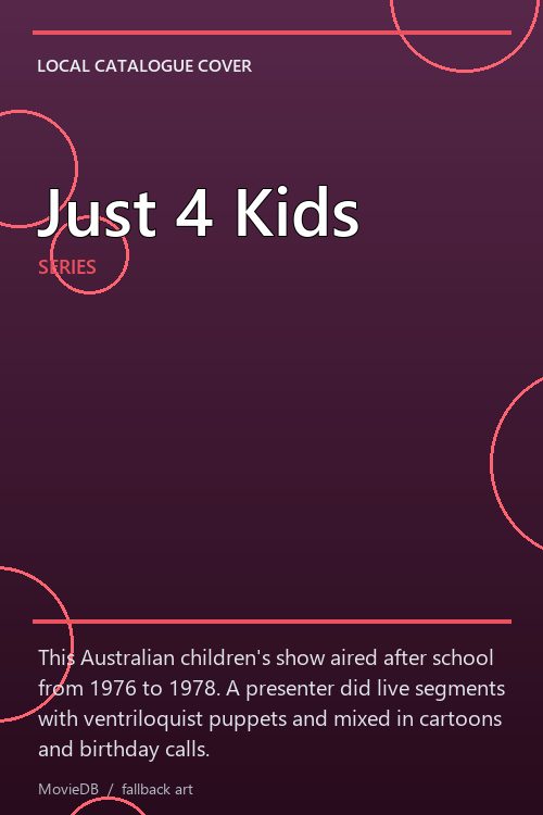 Just 4 Kids poster